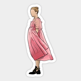 Villanelle - Killing Eve,illustration, poster, wall art, Jodie, Sandra, outfit, fashion, perfume, sorry baby, suit, dress Sticker